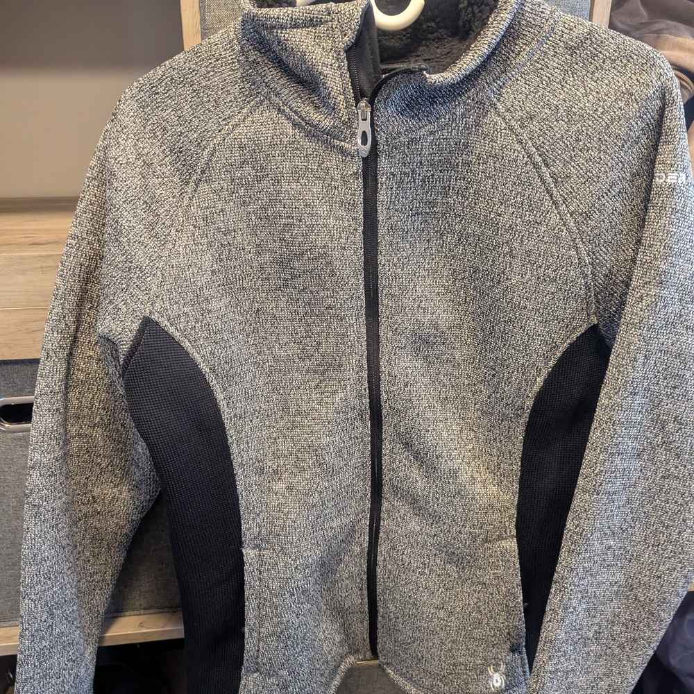 Gray and Black Full-Zip Jacket